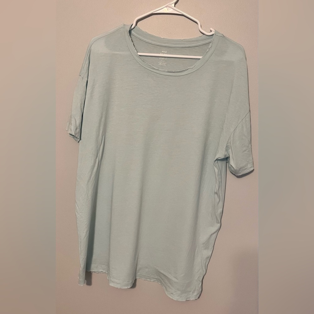 Small Aerie Light Blue Short Sleeve Tee